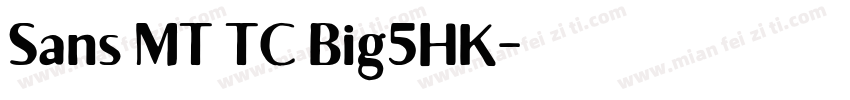 Sans MT TC Big5HK字体转换